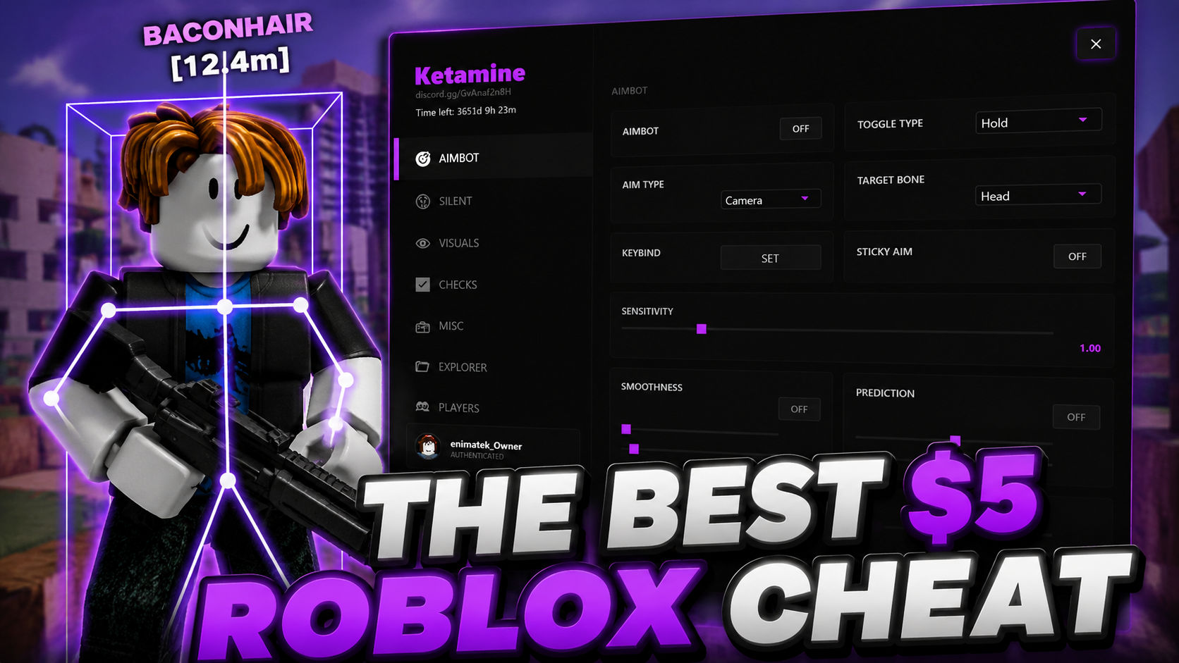 Ketamine cheat menu showcase